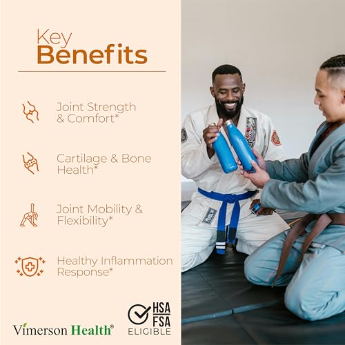 Glucosamine with Hyaluronic Acid, Black Pepper, MSM & Boswellia - 5-in-One Joint Support Supplement. Antioxidant & Inflammatory Support - Joint Health, Flexibility and Comfort. FSA Eligible 60 Caps - Image 3