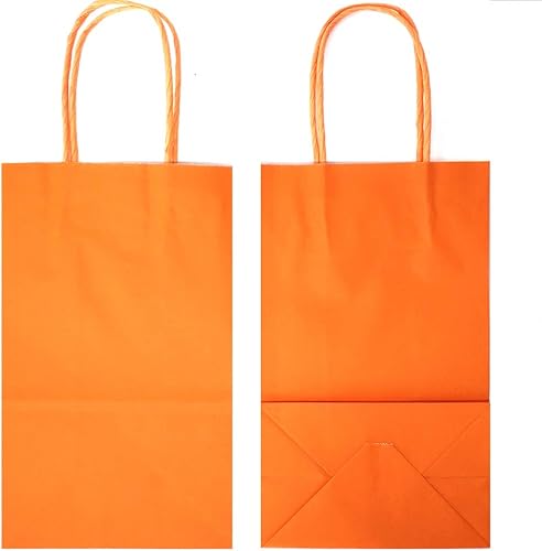 Vista 59 de AZOWA Bolsas de regalo de papel Kraft con manijas, suministros para fiestas, Celeste (Baby Blue), XS Azul bebé,Azul,Pasto verde,Rosa