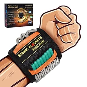 Grsta Magnetic Wristband, Best Gifts for Dad, Friends, Men, Carpenter, Gadgets for Men Gifts, DIY Gifts Tool…