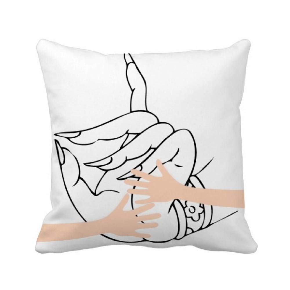 Coussin de cou ligne à main dessin bouddhiste oreiller voyage