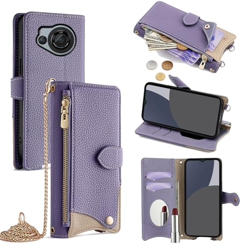 For AQUOS R8 �P�[�X �蒠�^ �V�����_�[ For �A�N�I�XR8 SH-52D �J�o�[ ���z�^ ���|�� ��+�c 2�|���� �΂߂��� ���ϋ��t�� ������� �W�b�p�[���K���� �J�[�h���[ ���u�� �����O�X�g���b�v �ω��� PU���U�[ �h�w�� ���ϋv��