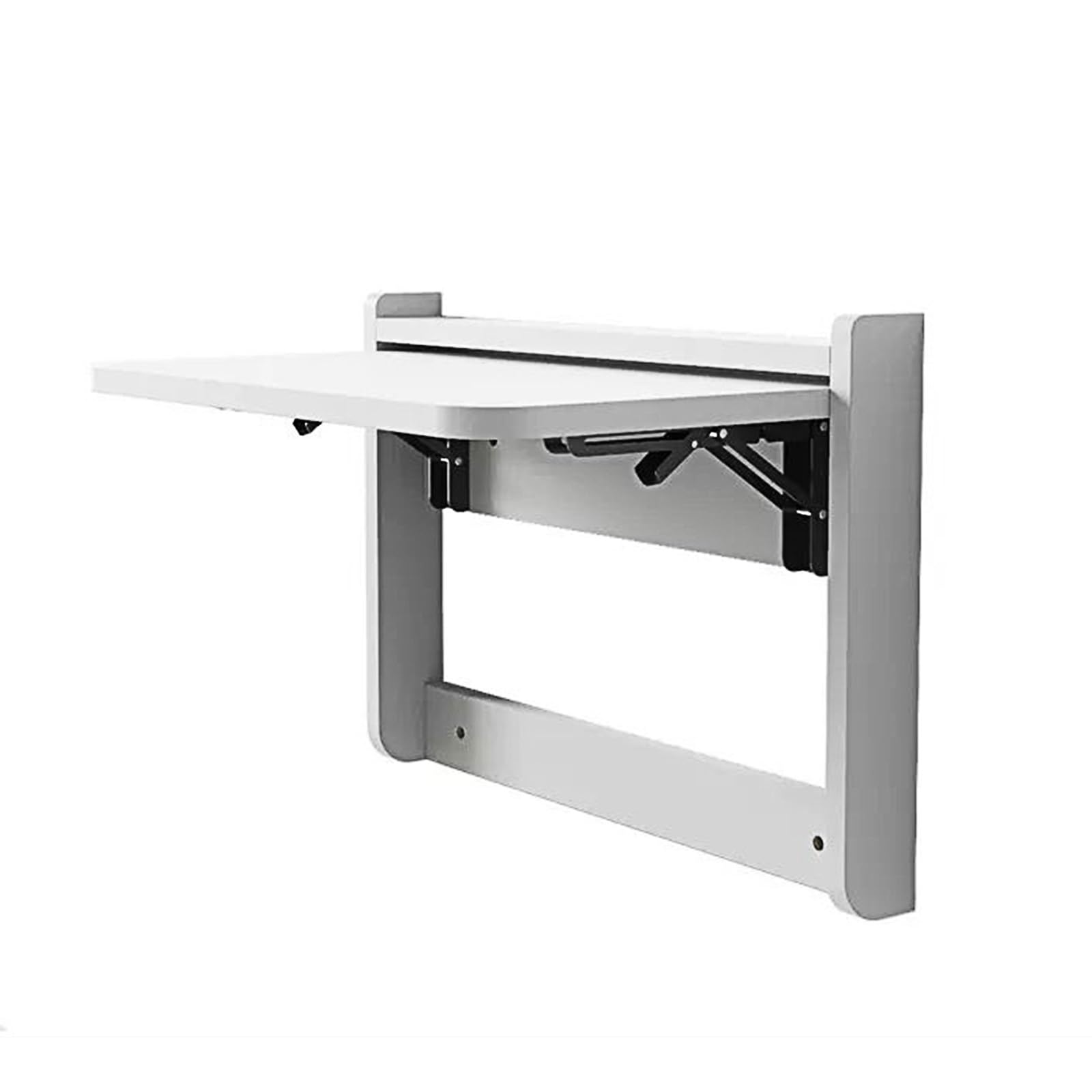 Tavolo pieghevole da parete, tavolo pieghevole da parete, scrivania da parete, scrivania sospesa funzionale per postazione di lavoro in ufficio domestico, lavanderia, cucina, sala da pranzo (colore: