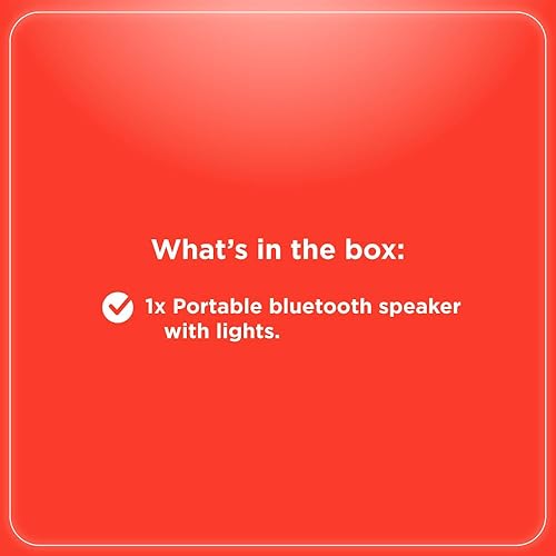 Miniatura 6 de RadioShack IPX5 Altavoz Bluetooth impermeable con luz RGB, negro, 40W