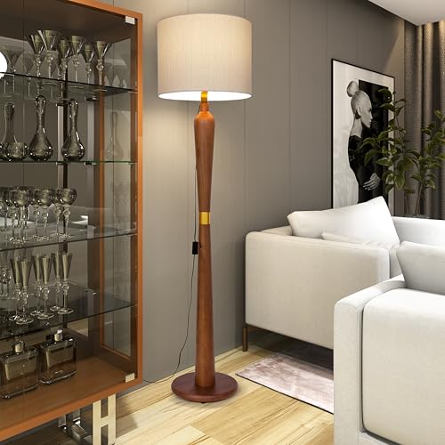 Abajur De Chão Imperial DMOB - Com Detalhe Dourado (Palha)