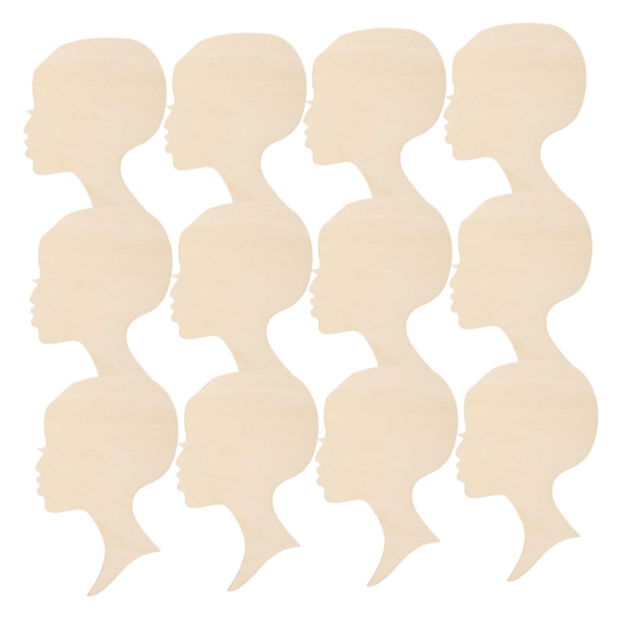 SHINEOFI 75piezas Wood Slice Cutouts for Crafts Unfinished Wooden Decor for Painting and Handicrafts
