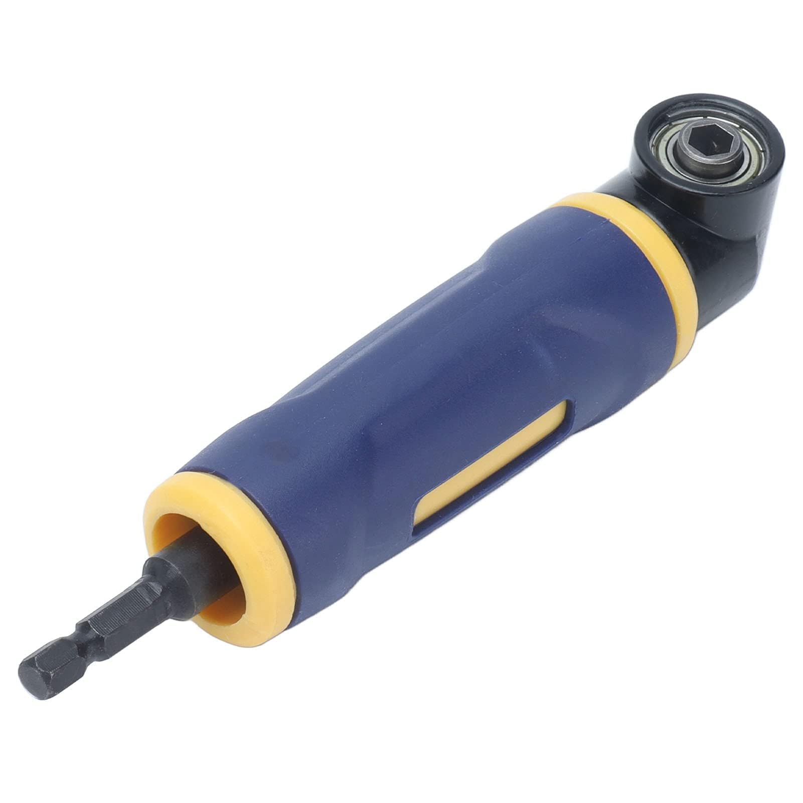 Adattatore per Trapano Ad Angolo Retto Dispositivo Angolare per Punta 90 Gradi Driver di Estensione Giallo Blu con Impugnatura in ABS