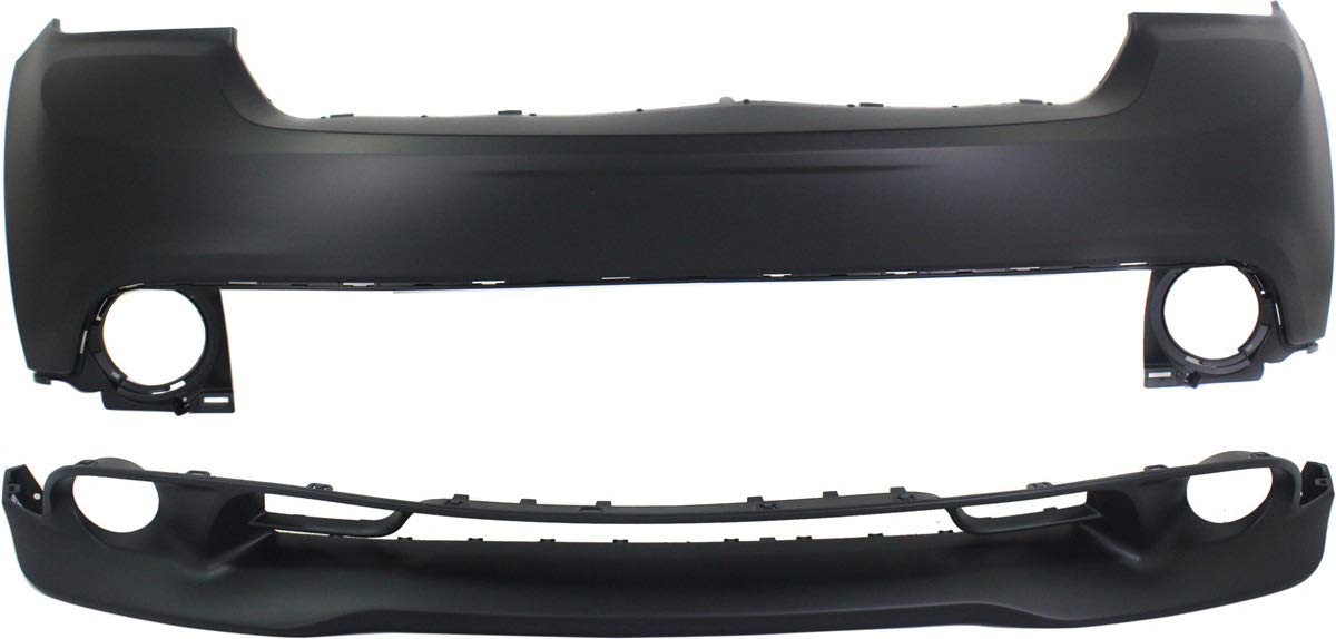Garage-Pro Bumper Cover SET Compatible with 2011-2013 Dodge Durango, Primed, Front, Upper and Lower
