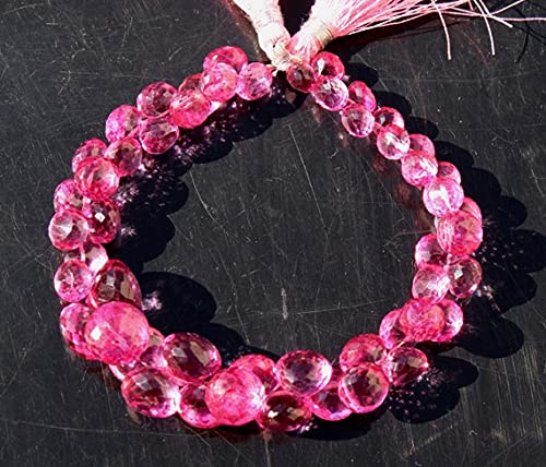 Quartz Mystic Rose briolettes 6-11mm pour sublimer vos bijoux de soirée faits main