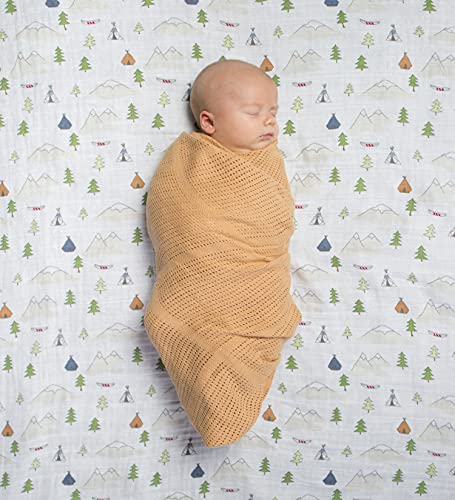 Image of Amazing Baby Cotton Muslin Fitted Crib Sheet, Outdoor Adventure (Pack of 2)