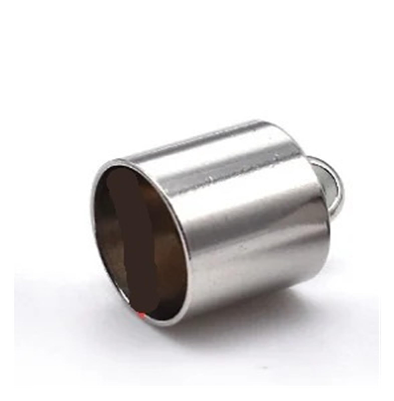 WEKONUMEX Rope Stoppers, Rope Stoppers 20pcs Stainless Steel Cord End Caps 1.2-10mm Hole For DIY Jewelry Making(6.0mm hole)