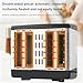 Gziztx 4 Slice Toaster with High Lift and Extra Wide Slots, 6 Adjustable Browning Control, Double-Sided Baking