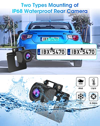 Newest5-inch-Reversing-Camera-Kit-AHD-1080P-Car-Reverse-Camera-Kit-IP68-Waterproof-Rear-View-Camera-Super-Night-Vision-for-Vans-Cars-Trucks-Two-types-of-Installation-DIY-Parking-Guide-Line