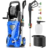 Commowner Pressure Washer 5000 PSI, Power Cleaners Powered with 33ft Pressure Hose, 4 Nozzles and 500ml Foam Cannon, Cleaner Machine for Home, Car