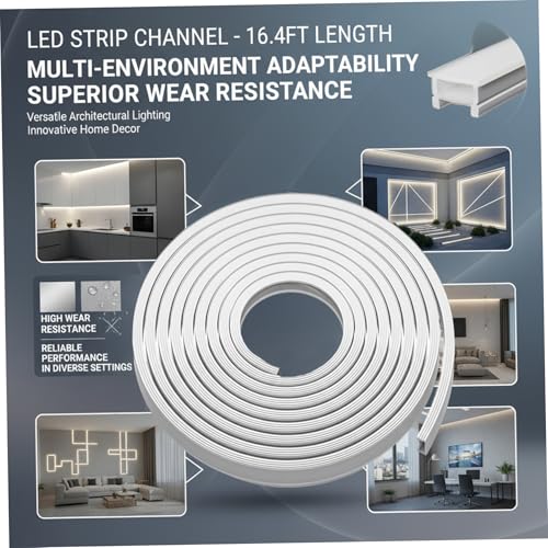 Canal de bande LED silicone de 5m diffuseur lumière flexible IP67