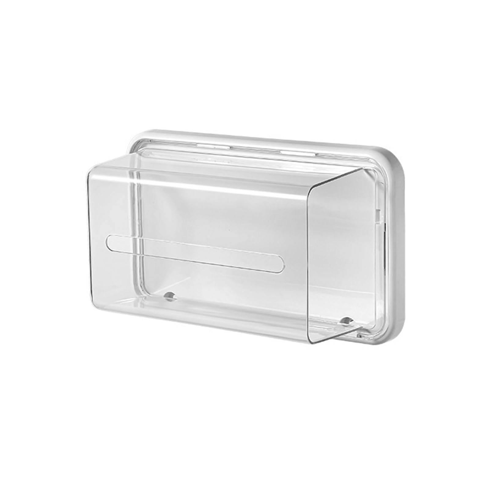 Jazuaiao Tissue Box with Attachment Functional Tissue Case for Easy Access in Homes and Commercial Spaces Space Saving Container