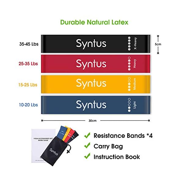 Syntus 9-in-1 Yoga Set, 1 Yoga Strap with 12 Loops, 2 EVA Foam Soft Non-Slip Yoga Blocks 9×6×4 inches,4 Resistance Bands with Instruction Book for Yoga, Pilates, Stretchings (Grey)