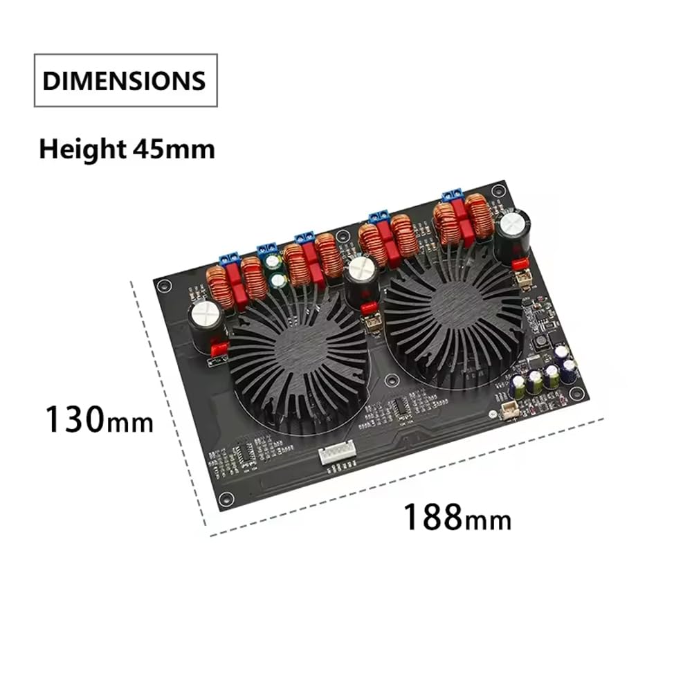 Classe D Ad Alta Potenza 4X300W Amplificatore di Potenza Scheda TPA3255 Quattro Canali Digital Luxury Fan