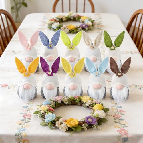 50% de descuento en juego de 10 adornos de conejo de Pascua