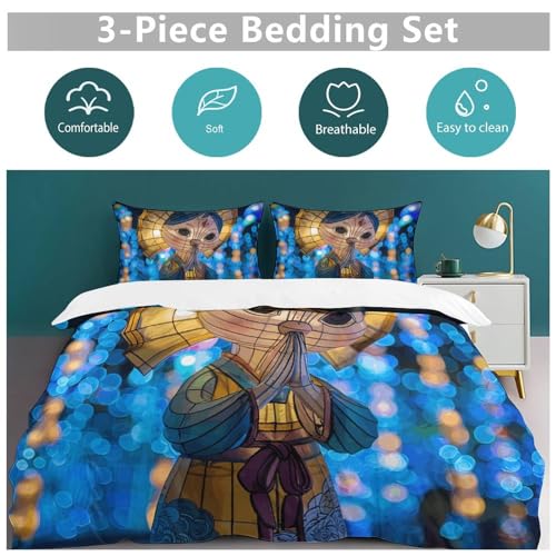 Parure de lit de qualité supérieure en microfibre douce motif lanterne - 6