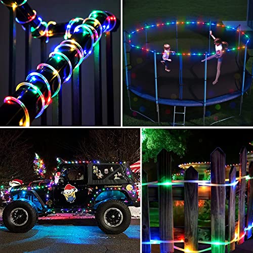 image for JMEXSUSS 2 Pack Battery Operated Rope Lights Outdoor Waterproof, Total