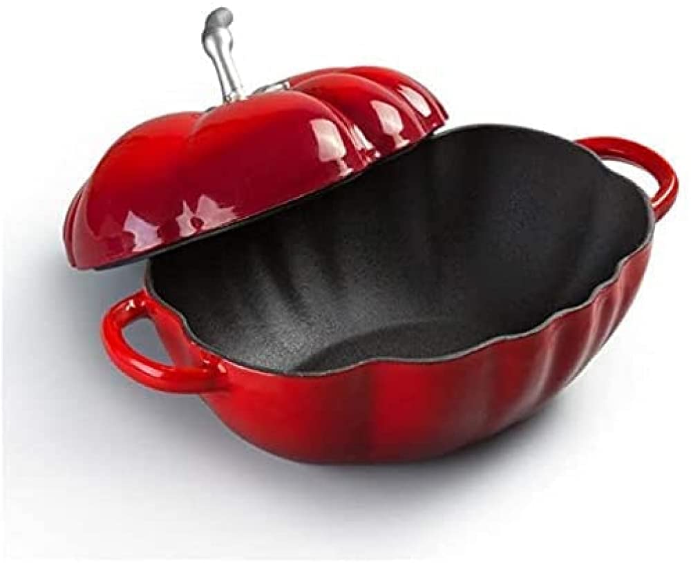 Warmiehomy Faitout En Fonte 2 En 1 23 Cm Ovale 2L Avec Couvercle Poêle Antiadhésive