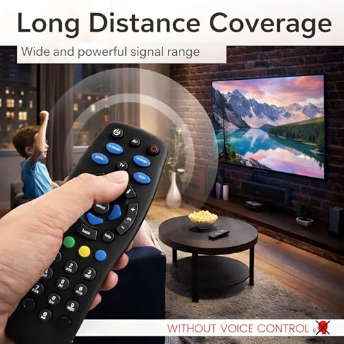 Image of Original Remote Control Compatible with Tata Sky HD & SD Set Top Box - Non-Voice Remote | Replacement Remote for Tata Play Setup Box | Plug & Play Match Keys Design
