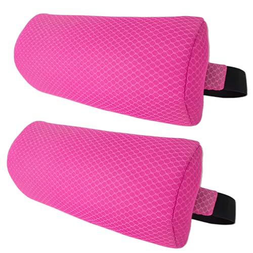 2 Pack Headrest Pillow for Patio Chaise Lounge,Recliner,Beach Chair,Pink