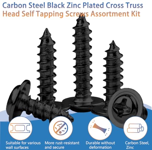Kit de Tornillos para Madera Phillips Truss Head 175 Piezas miniatura 3
