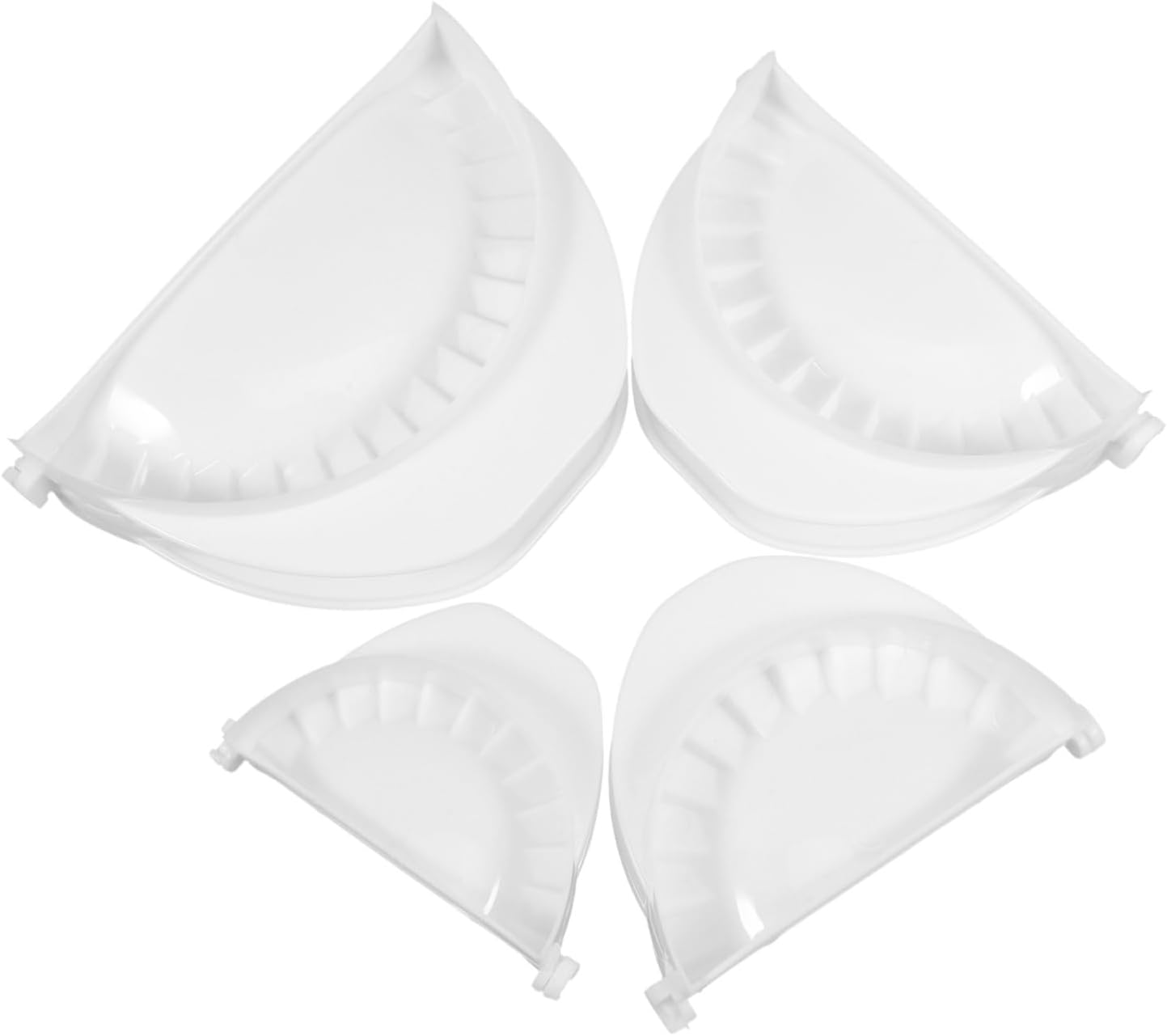 SHOWERORO 4pcs Dumpling Skin Wrapper Mould Manual Baking Pastry Press Flour Tortilla Maker Easy Cleaning Versatile for Wontons Ravioli Enhance Gatherings