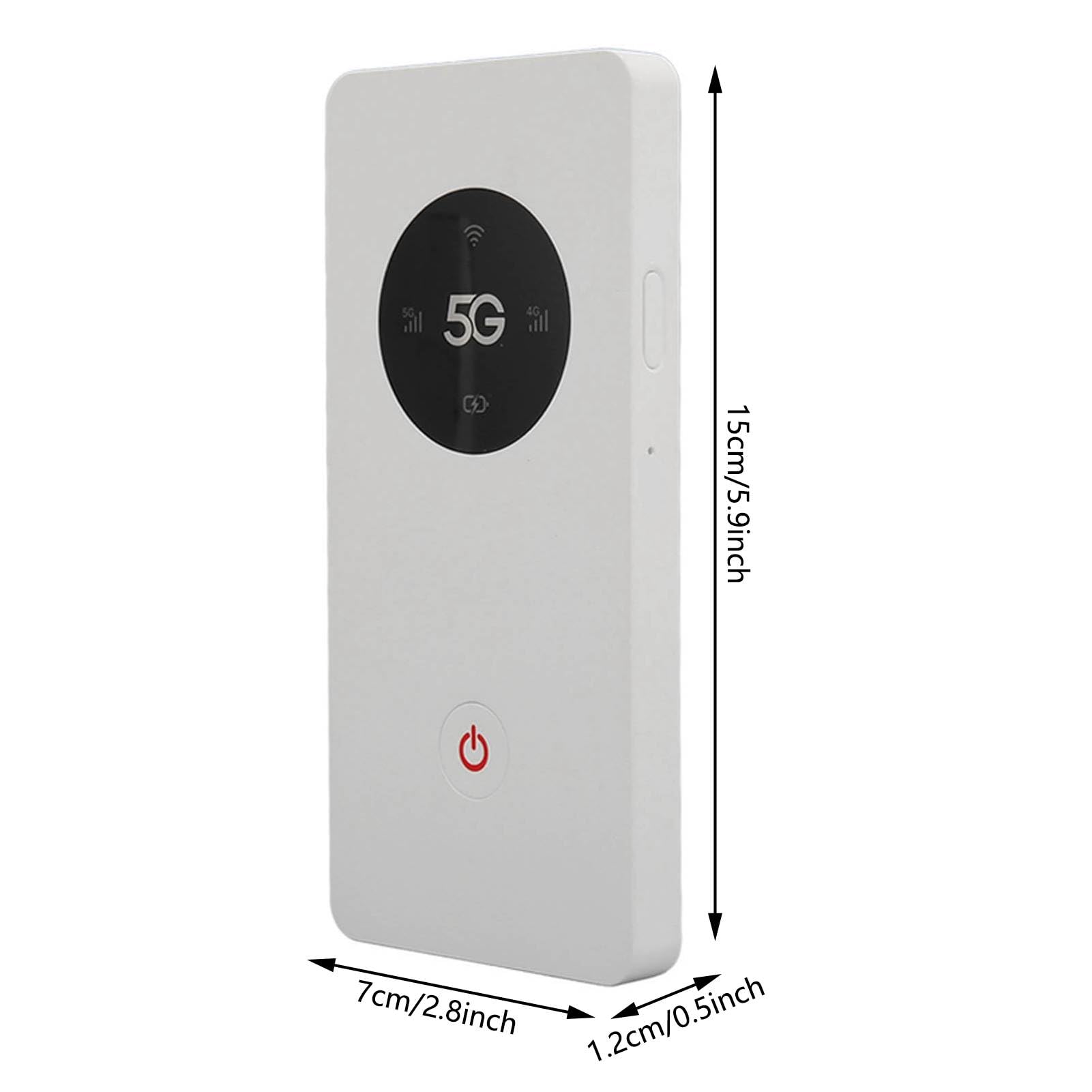 Routeur 5G, Point D'accès Mobile WiFi 5G, WiFi de Poche 5G avec Emplacement Nano SIM, Point D'accès WiFi Portable pour Les Voyages, Mobile WiFi pour Les Voyages, Les Vacances en