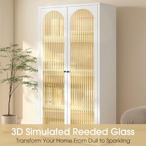 Coavas Window Privacy Film Reeded Glass, Frosted 3D Fluted Glass Window Cling, Adhesive Vinyl Decorative Door Stickers for Bathroom Home Sun Blocking, 17.5 x 78.7 Inch