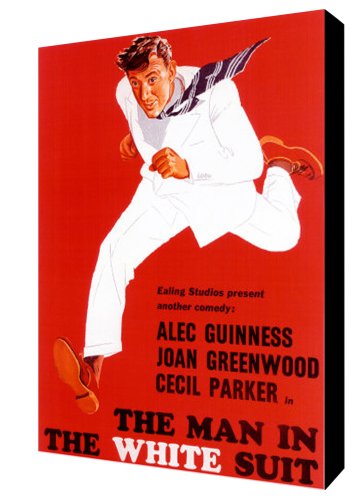 Affiche photo L'Homme dans le Blanc Siute Alec Guinness poster cinéma vintage 35x27 cm