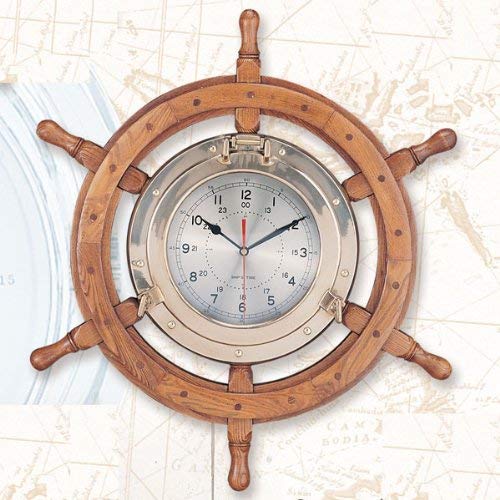 Nagina InternationalHS 30" Port Hole Wheel Clock