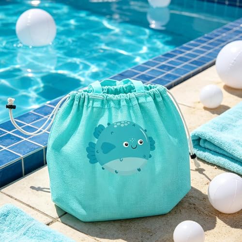 Bolsa de malla para niños que evita acumular arena en la piscina 4