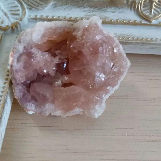 高品質 ピンクアメジスト 原石 クラスター キラキラ ブラジル産 楽天