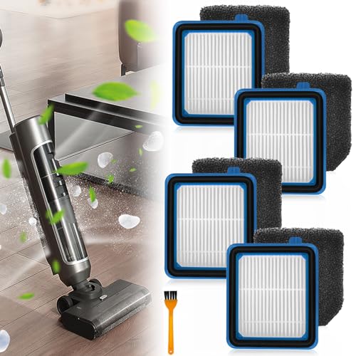 4 Stück Filter Zubehörset für AEG ASKW1 / QX8-2 / QX7 / QX6 Vakuum Staubsauger, Staubsauger Ersatzteile Beinhaltet 4 Pre Motor Filters 4 Hygiene Filter