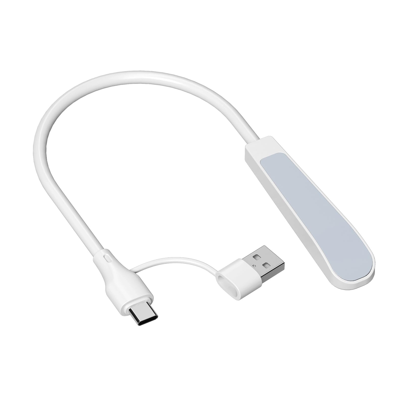 MHADBKH Flexible USB Type C LED Book Light, White Type C USB Plug