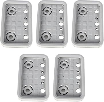 5pcs CNC Machining Center Vacuum Pad Cover, with Suction Top Rubber Micro-Hole Design for Stable Workpiece Fixing 125 x 75 x 17 mm