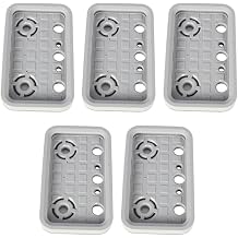 5pcs CNC Machining Center Vacuum Pad Cover, with Suction Top Rubber Micro-Hole Design for Stable Workpiece Fixing 125 x 75 x 17 mm