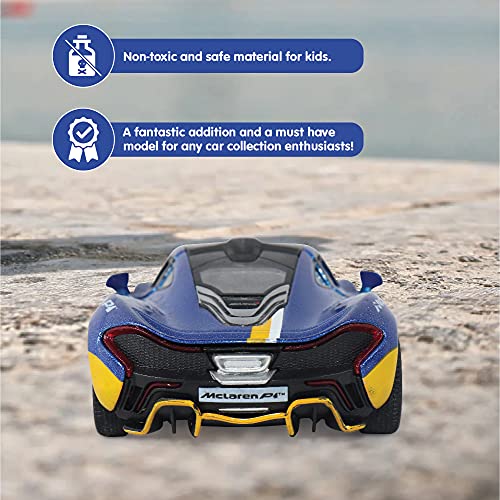 Image of Kinsmart Metal Licensed 5'' McLaren P1 Die Cast Car (Blue)