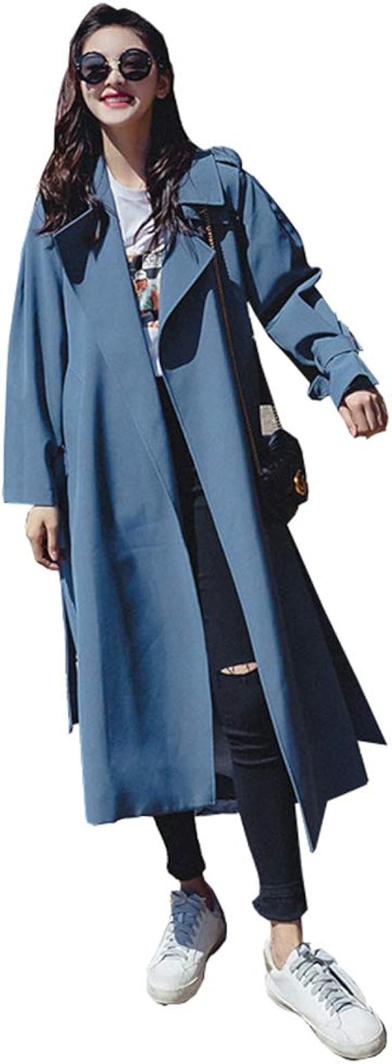 Amazon スプリングコート トレンチコート レディース アウター ダブルボタン モカ 春秋 コート 長袖 ポケット ロング マキシ丈 コート ブルー コート ジャケット 通販 Amazon スプリングコート トレンチコート レディース アウター ダブルボタン モカ 春秋 コート 長袖 ポケット ロング マキシ丈 コート ブルー コート ジャケット 通販