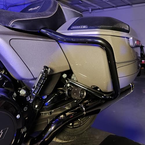 Guardias para alforjas de motocicleta Black 1.25" Pork CHOP, compatibles con Harley Touring Road Glide y Street Glide 2023-2026 miniatura 6