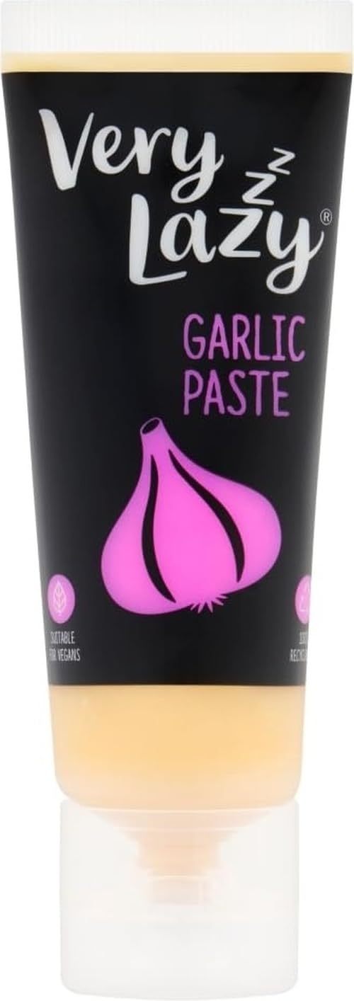 Very Lazy Garlic Paste 75g Tube – Premium Garlic Paste Tube – Ready to Use Garlic for Home Cooking, Sauce, Pasta & Marinades
