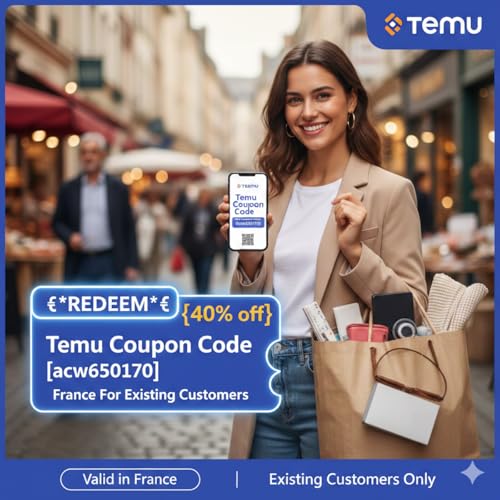 ⫅*REDEEM*⫆ {40% off} Temu Coupon Code [acw650170] France For Existing Customers cover art