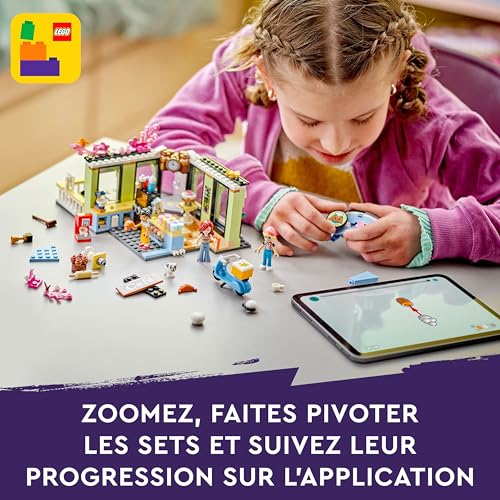LEGO Friends Le Café de Heartlake City - Jouet pour Enfants - Pâtisserie à Construire - Loisir Créatif et Idée de Cadeau pour Les Filles et Les Garçons dès 6 Ans - 3 Mini-poupées et Un Chien 42618