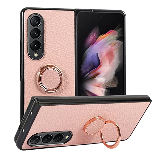 Étui de téléphone en cuir rose pour Samsung Galaxy Z Flip 3 au quotidien