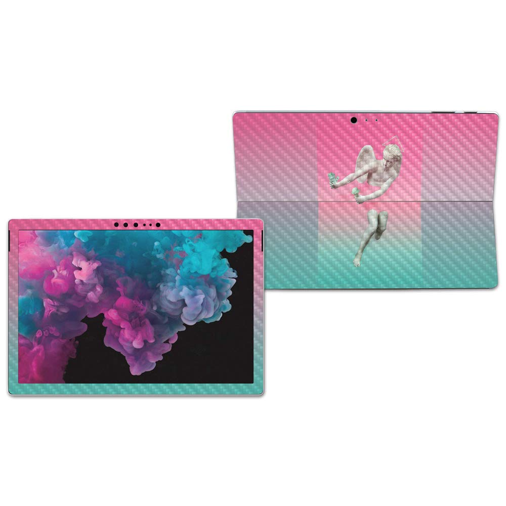 MightySkins Carbon Fiber Skin for Microsoft Surface Pro 6 - Money And Pistachio | Protective, Durable Textured Carbon Fiber Finish | Easy to Apply, Remove, and Change Styles | Made in The USA