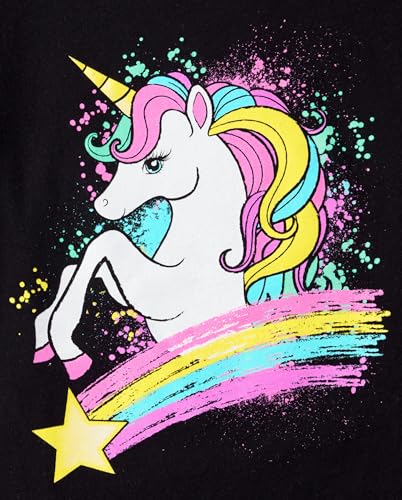 Image of The Children's Place Girls' Unicorns,Butterfly Short Sleeve Graphic T-Shirts,3 Pack