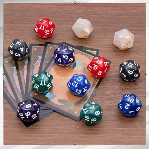 Dados giratorios D20 el regalo ideal de 20 caras de colores para jugadores de MTG 5