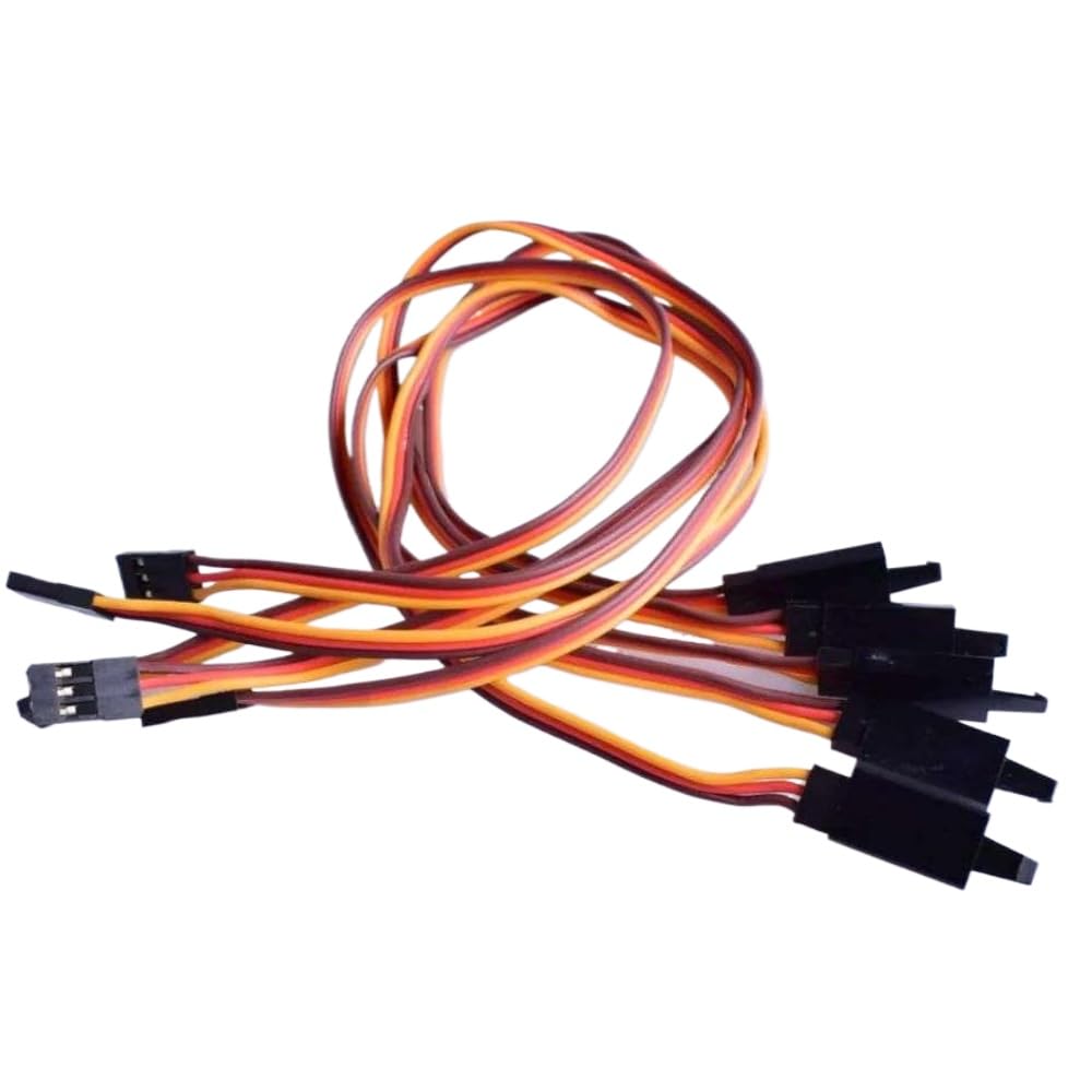 5 Stück 100 mm 150 mm 200 mm 300 mm Flache Verlängerungs-Servokabel mit Schloss, kompatibel mit Futaba JR, männlich zu weiblich, universelle Passform, Aftermarket-Ersatz(5pcs JR Lock 200mm)